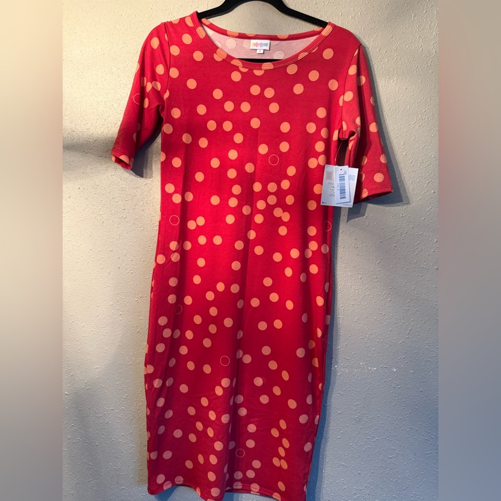 LuLaRoe Polka Dot Fitted Dress